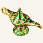 Rose, Lattice & Crown Aladdin Lamp Designs — Rose motif, green reference thumbnail