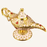 Rose, Lattice & Crown Aladdin Lamp Designs — Lattice motif, pale-pink reference thumbnail