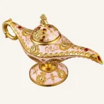 Rose, Lattice & Crown Aladdin Lamp Designs — Crown motif, pale-pink reference thumbnail