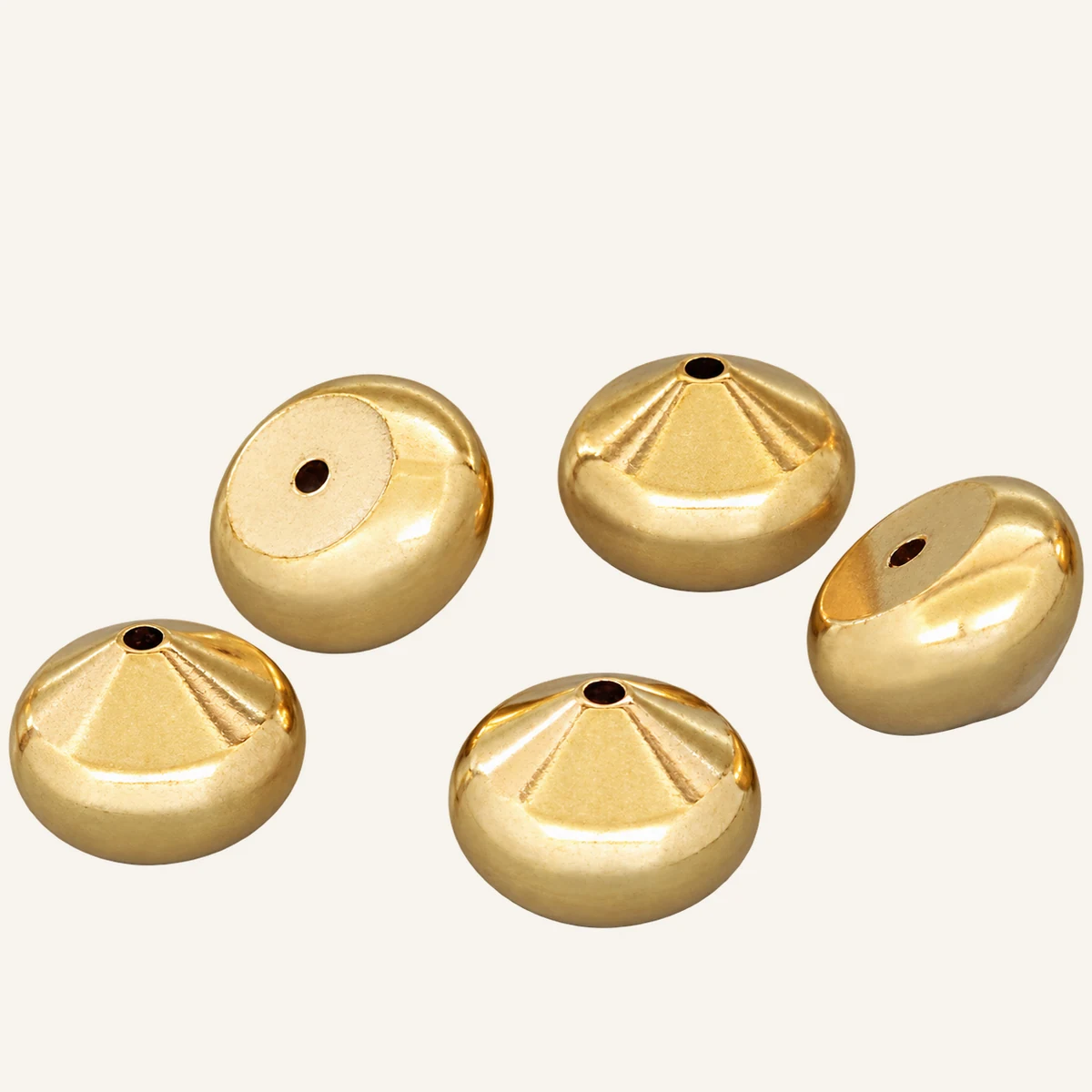 Mini Gold Incense-Holder Components — HSGL-04 component shown from multiple angles