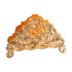 Jewelled Floral Napkin Holder — Gold-tone floral design thumbnail