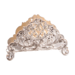 Jewelled Floral Napkin Holder — Silver-tone floral design thumbnail