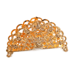 Openwork Rose Napkin Holder — Gold-tone rose design thumbnail