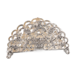 Openwork Rose Napkin Holder — Silver-tone rose design thumbnail