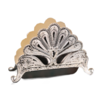 Peacock Motif Napkin Holder — Peacock motif and shaped feet thumbnail
