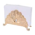Peacock Floral Napkin Holder — Holder with folded napkins thumbnail
