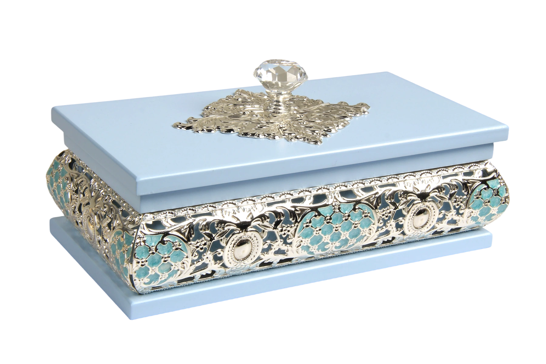 HS-MH011 European Rectangular Wooden Dry Fruit Boxes — Blue finish