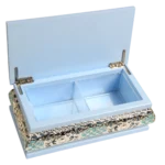 HS-MH011 European Rectangular Wooden Dry Fruit Boxes — Open lid and four-compartment interior thumbnail