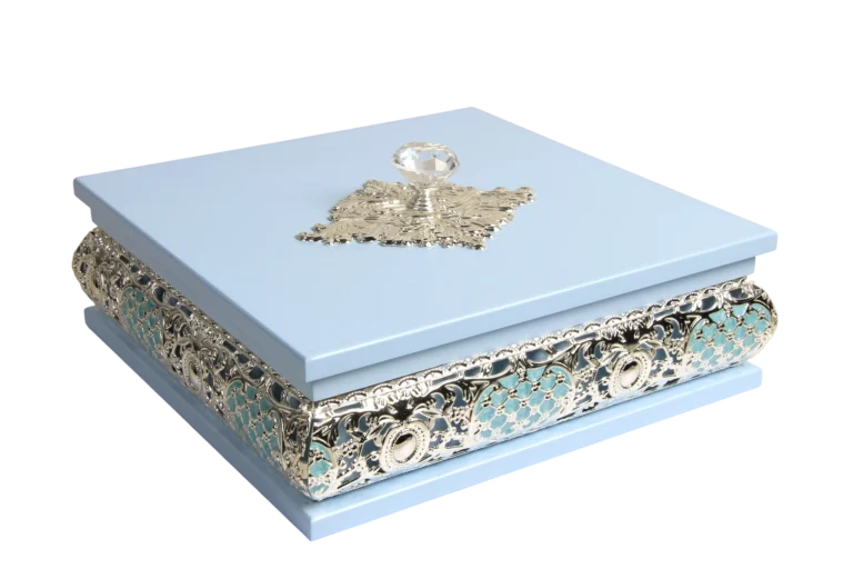 European Square Wooden Tissue Boxes — MH013 exterior reference