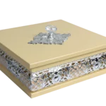European Square Wooden Tissue Boxes — MH013 closed-lid exterior reference — Soft yellow finish — closed-lid exterior reference thumbnail