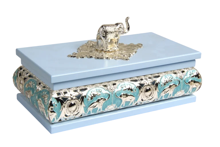 Elephant Rectangular Wooden Tissue Boxes — MH021 exterior reference