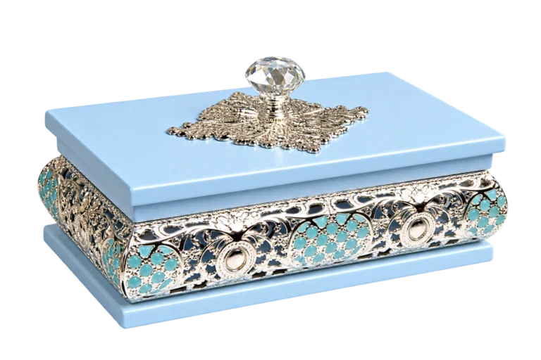 European Rectangular Wooden Tissue Box — MH012 exterior reference