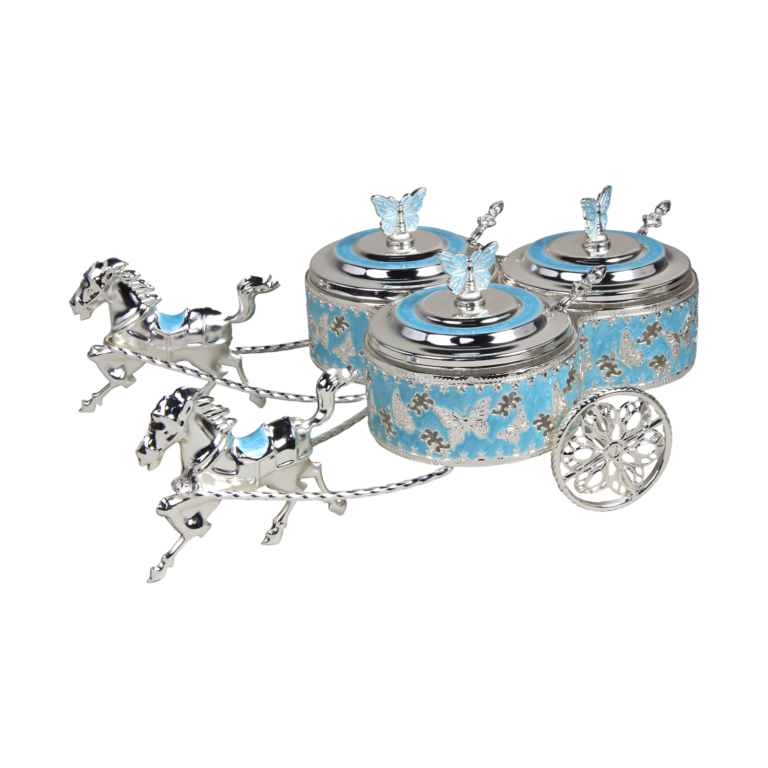 Wholesale Butterfly Double-Horse Carriage Sugar Pot Sets