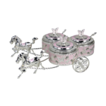 TZ069 Three-pot butterfly double-horse carriage, pink finish thumbnail