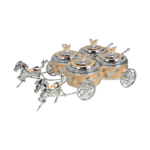 TZ074 Four-pot butterfly double-horse carriage, peach finish thumbnail