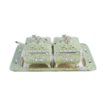 TZ083 Elephant twin-pot tray set, pale green finish thumbnail