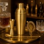 Wholesale Gold Cocktail Shaker Set — lifestyle setting thumbnail