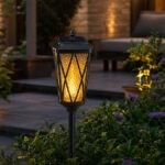 Wholesale Solar Flame Stake Light — lifestyle setting thumbnail