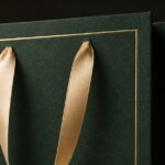 Wholesale Luxury Ribbon Handle Gift Bag — material and finish detail thumbnail