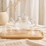 Wholesale Glass Teapot and Cup Set — lifestyle setting thumbnail