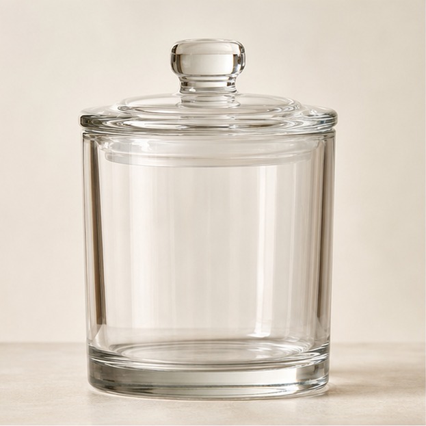 Wholesale Glass Candle Jar With Lid
